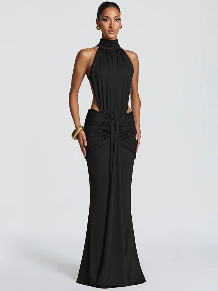 Robe Longue Dos Nu Élégante – Coupe Sirène Glamour