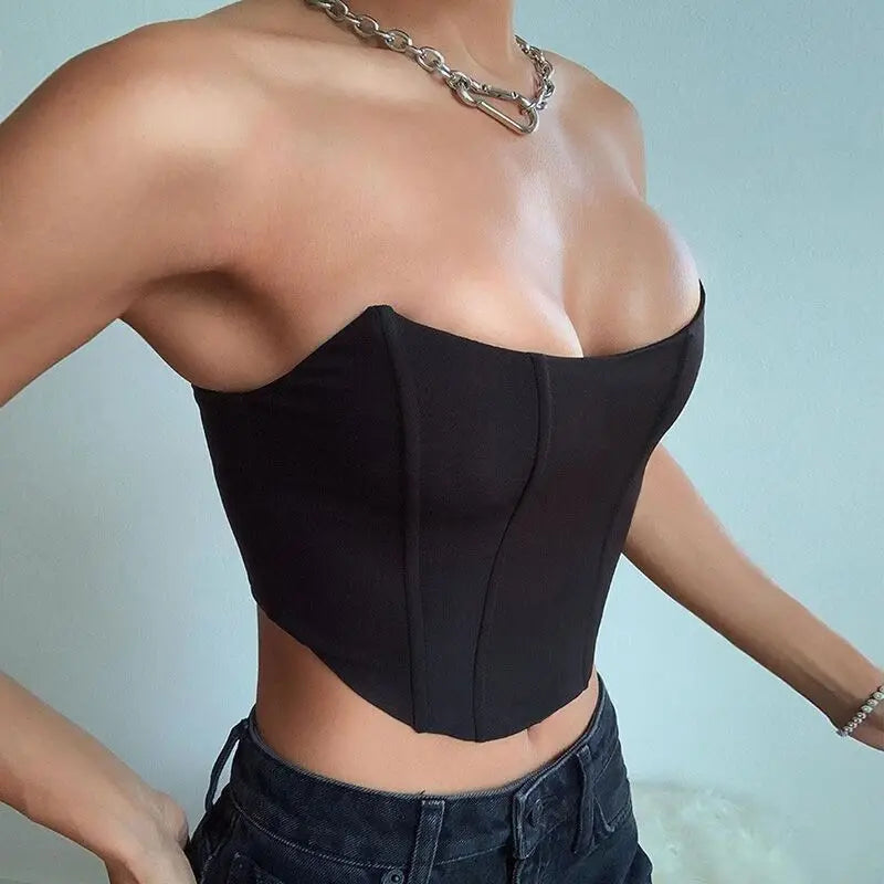 Top Bustier Sexy Femme – Coupe Chic & Tendance