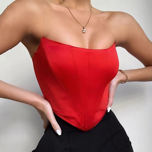 Top Bustier Sexy Femme – Coupe Chic & Tendance