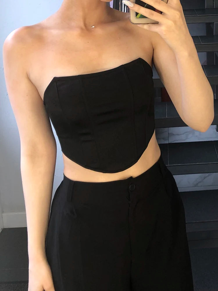 Top Bustier Sexy Femme – Coupe Chic & Tendance