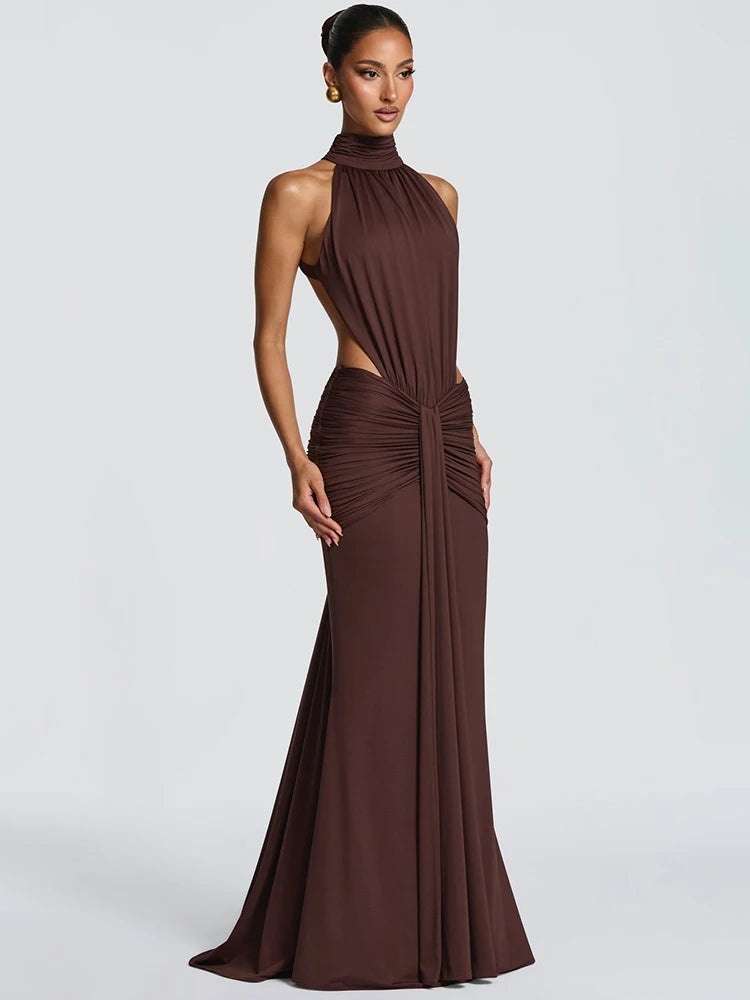 Robe Longue Dos Nu Élégante – Coupe Sirène Glamour