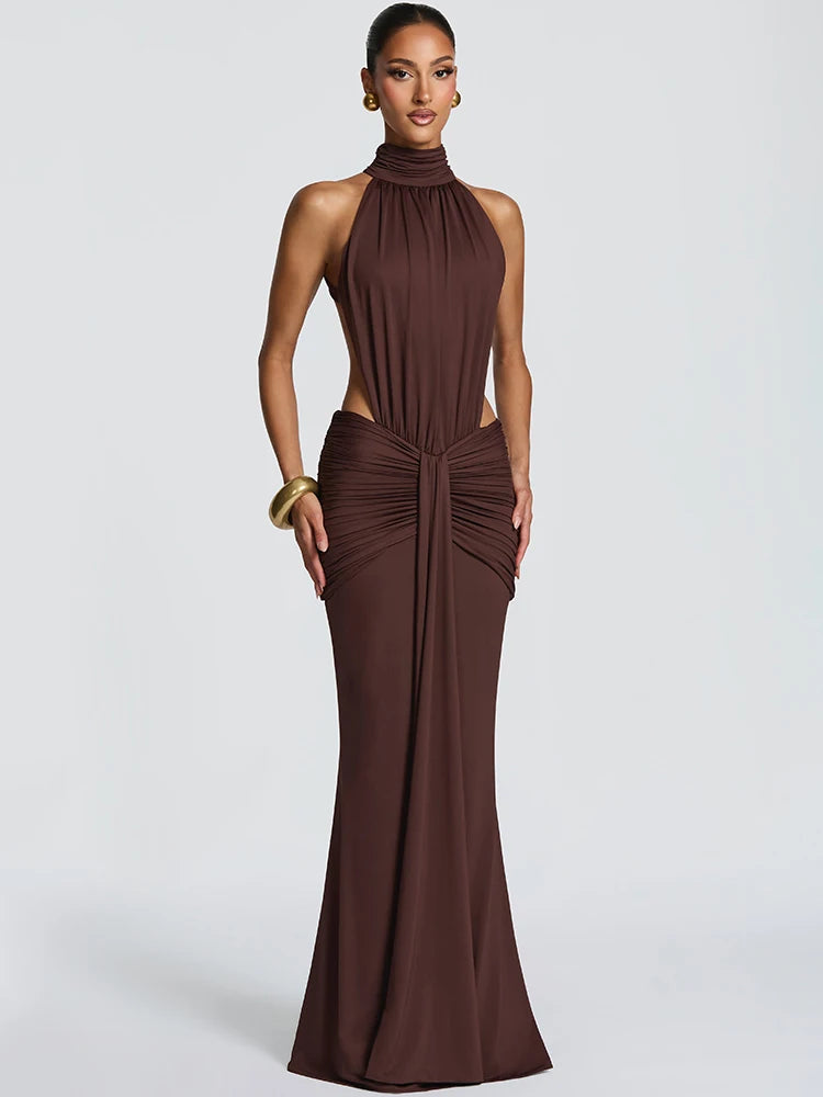 Robe Longue Dos Nu Élégante – Coupe Sirène Glamour