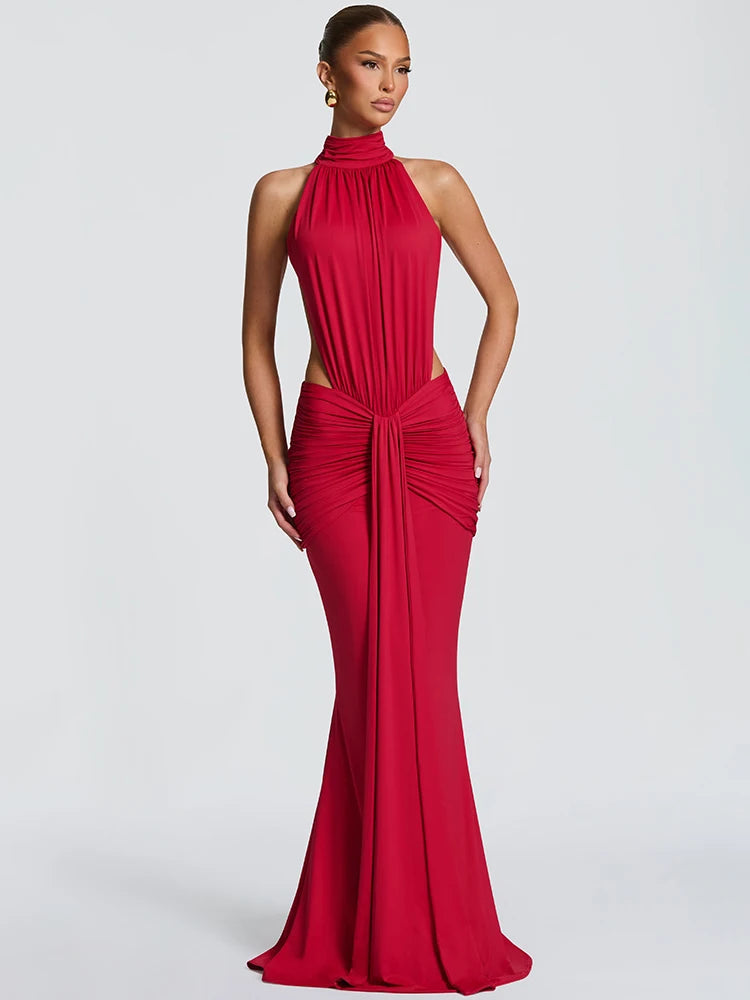 Robe Longue Dos Nu Élégante – Coupe Sirène Glamour