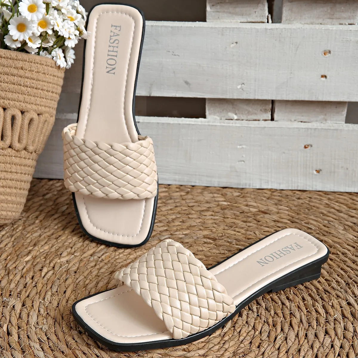Claquettes Élégance Riviera – Confort & Style Chic