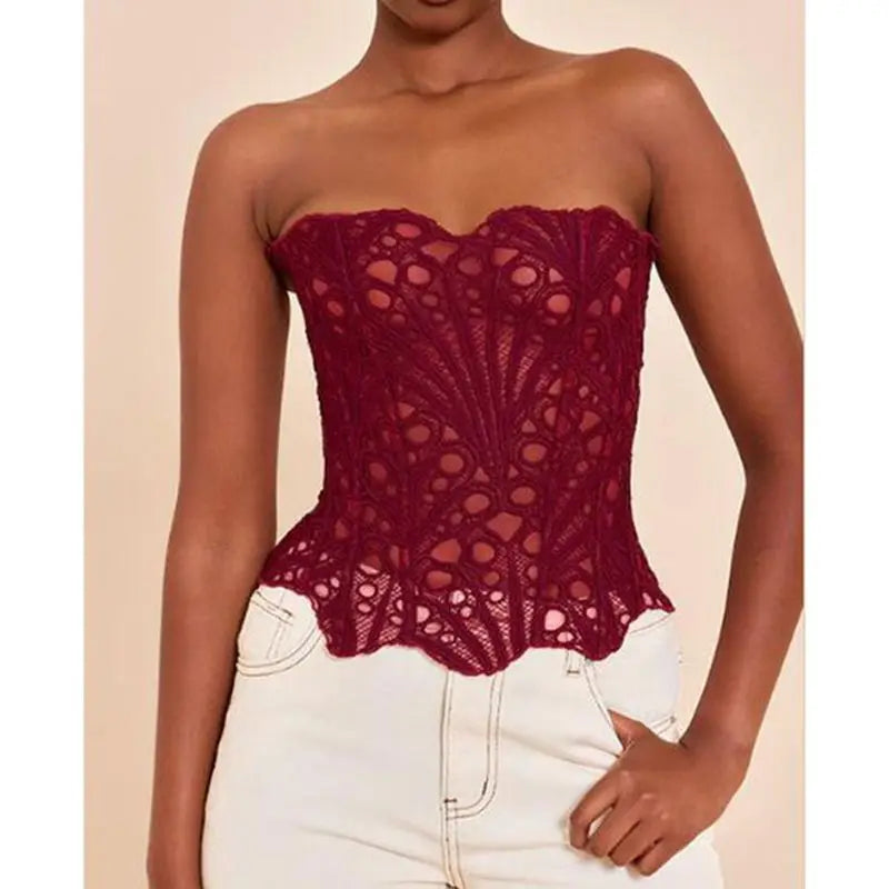 Corset Bustier Dentelle Femme – Élégance Chic & Sexy