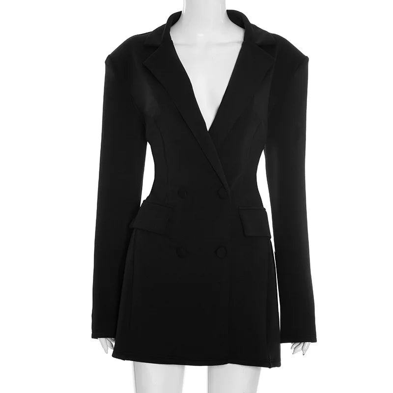 Mini Robe Blazer Femme – Chic, Glamour & Élégante