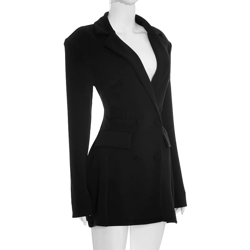 Mini Robe Blazer Femme – Chic, Glamour & Élégante